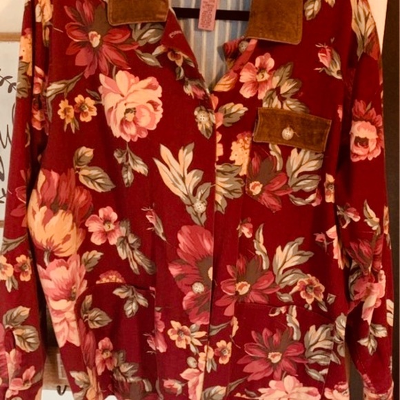 Cambridge Floral Jacket 100% cotton size large - Picture 2 of 8